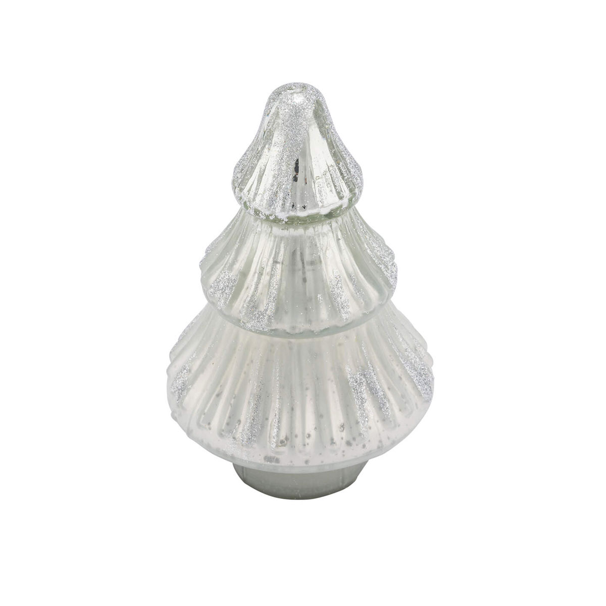 Glastanne silber 9 x 9 x 15 cm Bild 1