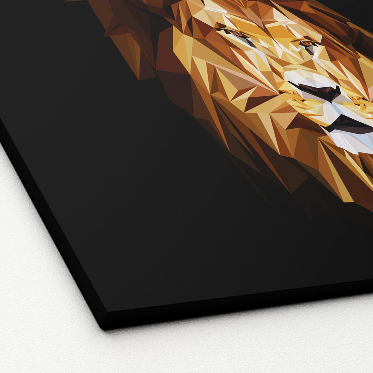 Canvas-Art Löwe abstrakt 90 x 120 cm Bild 2