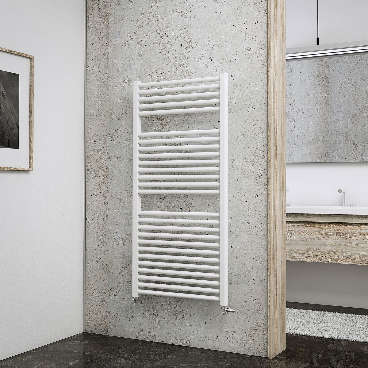 Schulte Design-Heizkörper München 60 x 121 cm weiß