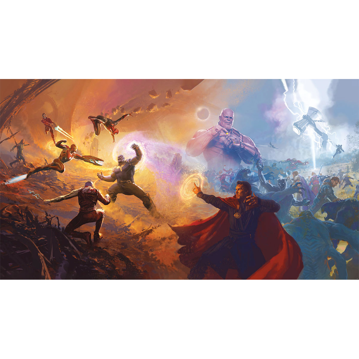 Komar  Vlies Fototapete Avengers Epic Battles Two Worlds 500x280 cm Bild 2