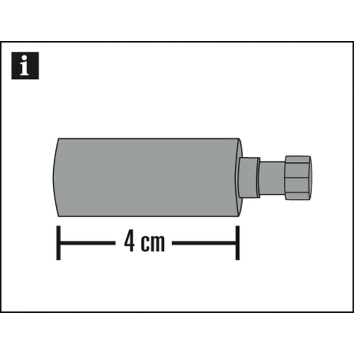 Gardinia Trägerverlängerung Chicago 4 cm Edelstahl-optik Bild 2