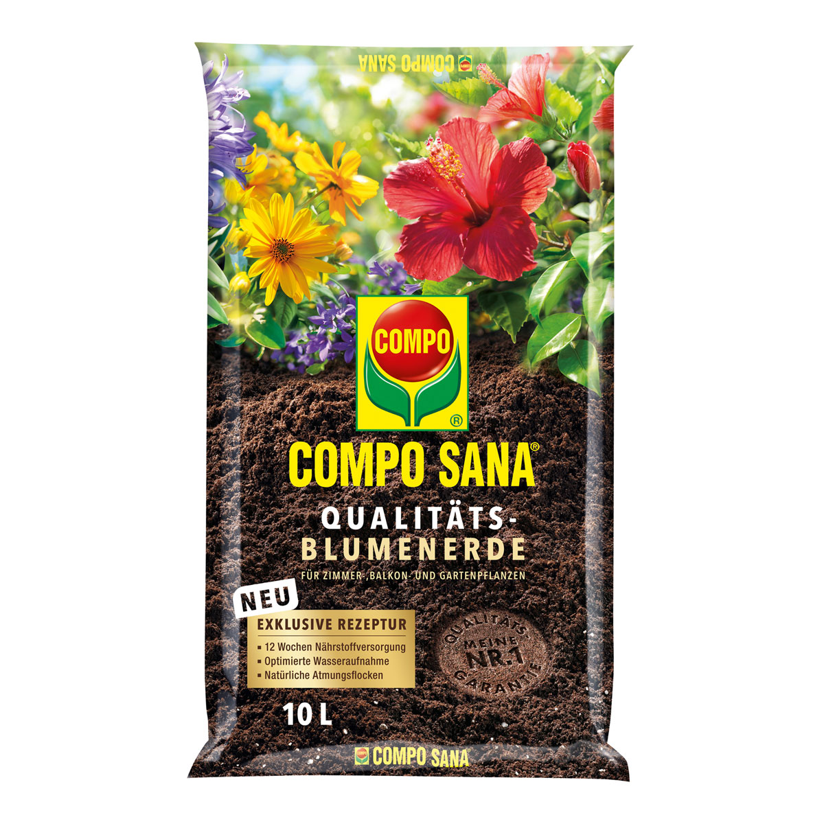Compo SANA Qualitäts-Blumenerde 10 L