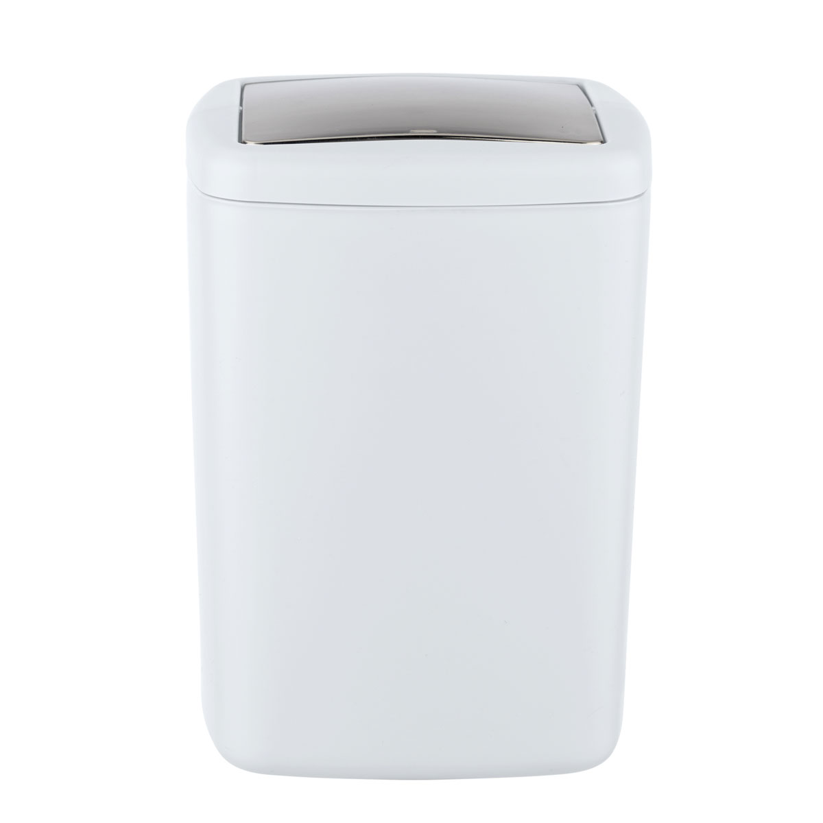 Wenko  Schwingdeckeleimer Barcelona L Weiß Spezialkunststoff absolut bruchsicher 8,5 L Bild 2