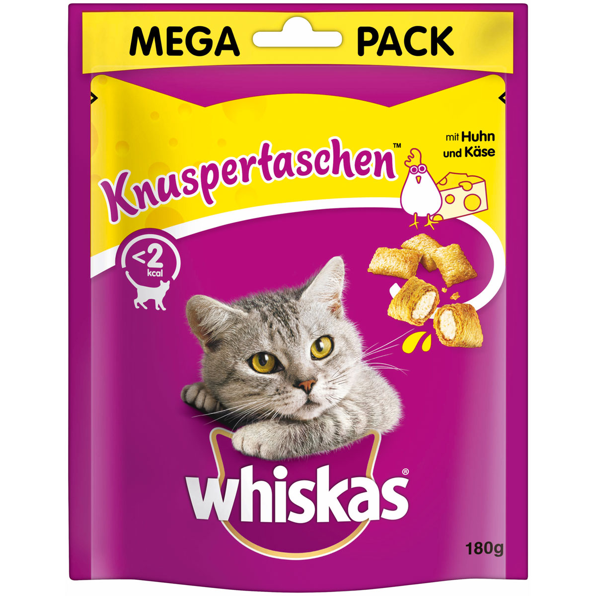 Whiskas  Knuspertaschen Huhn Käse 180g