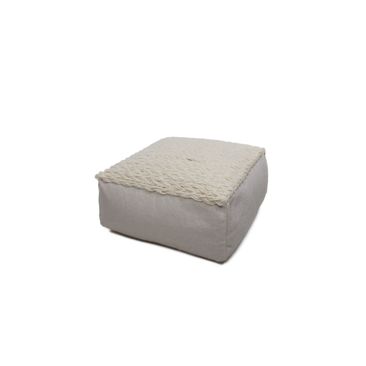 Pouf Hocker Shaun 310 grau 80x80cm Bild 3