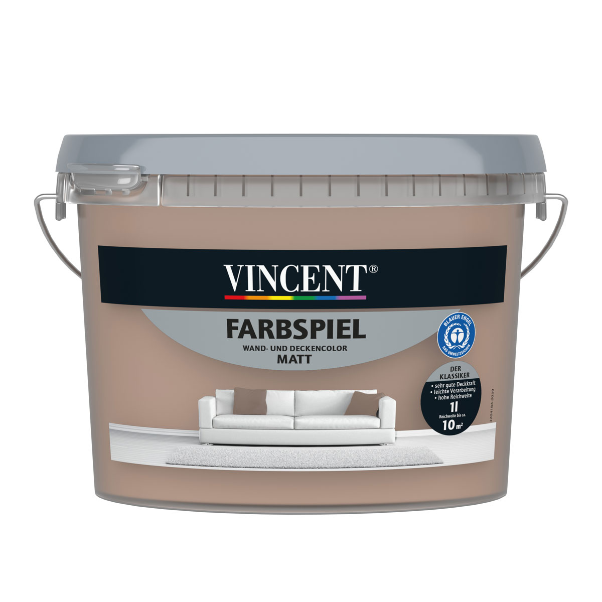 Vincent  Wandfarbe Farbspiel Sand matt 1 L