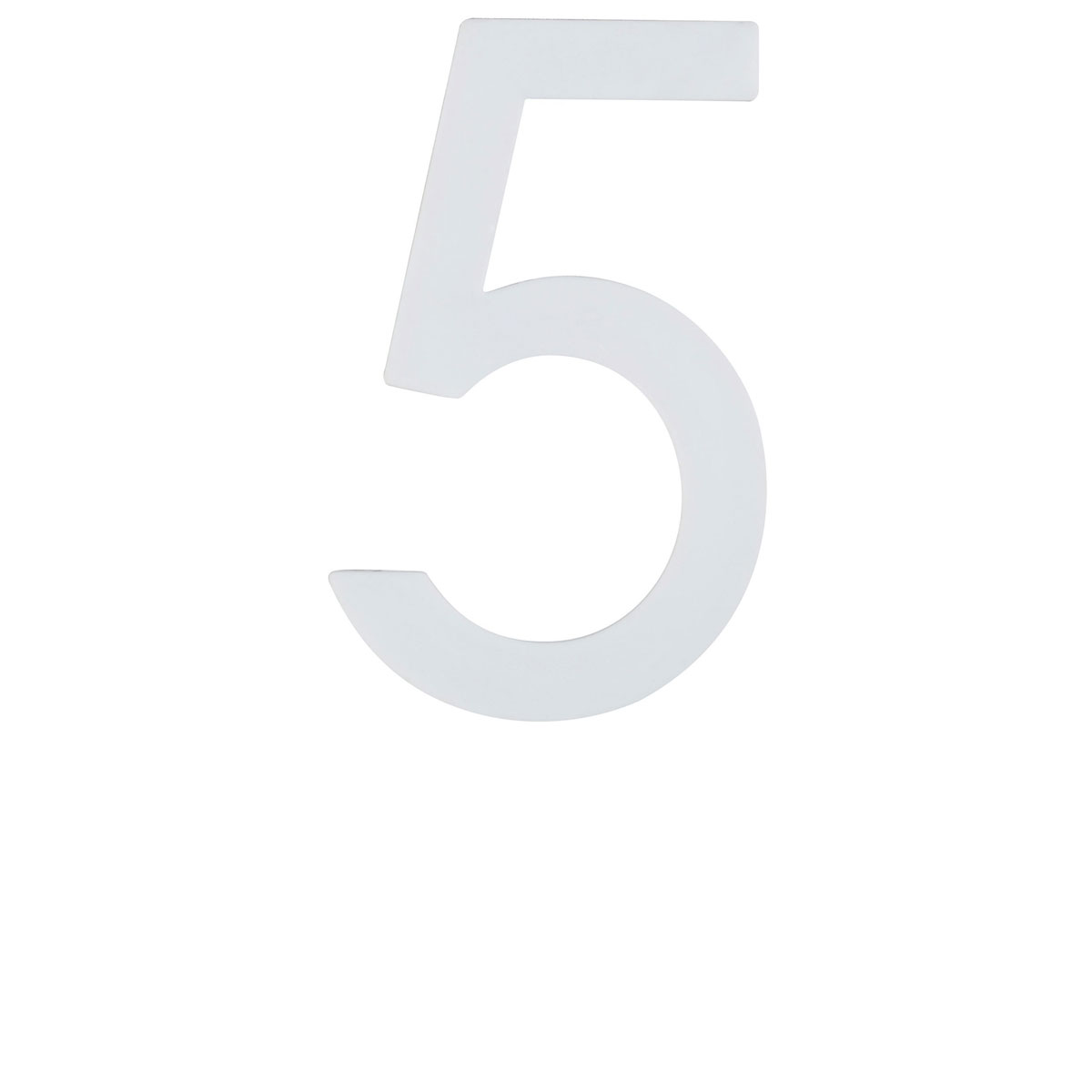 Alpertec Hausnummer 5 nachtleuchtend selbstklebend weiß-grün Bild 1