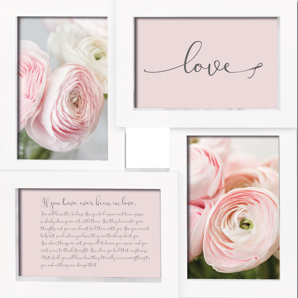 Bilderrahmen Duo 28,3x28,3 cm weiß Bild 1