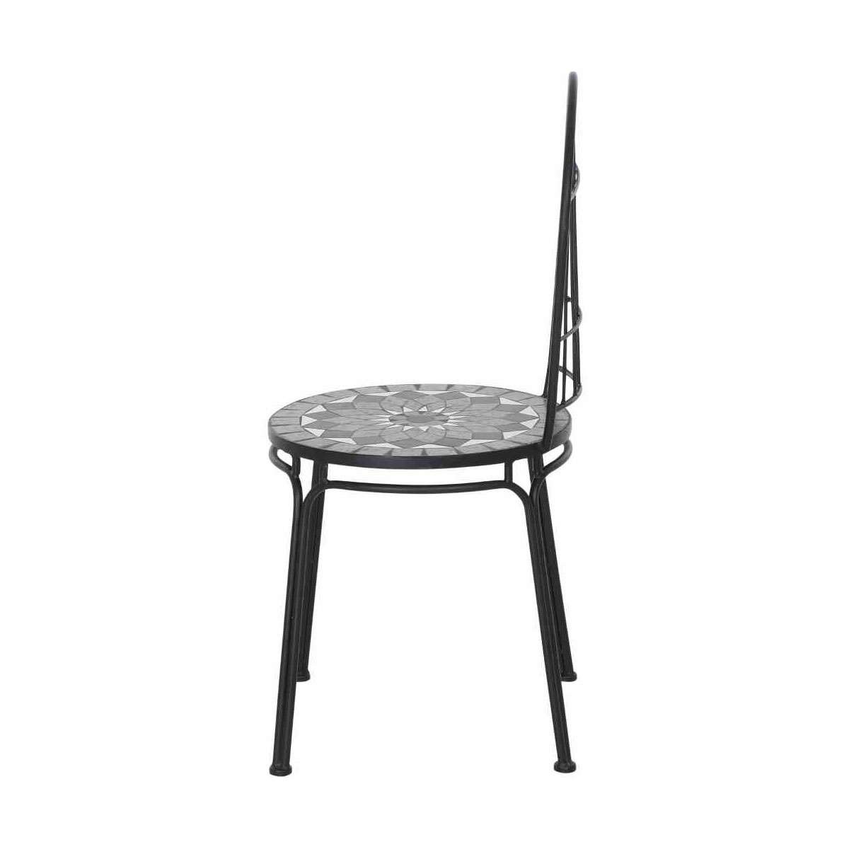 Siena Garden Stapelstuhl Como Gestell Stahl schwarz Bild 3