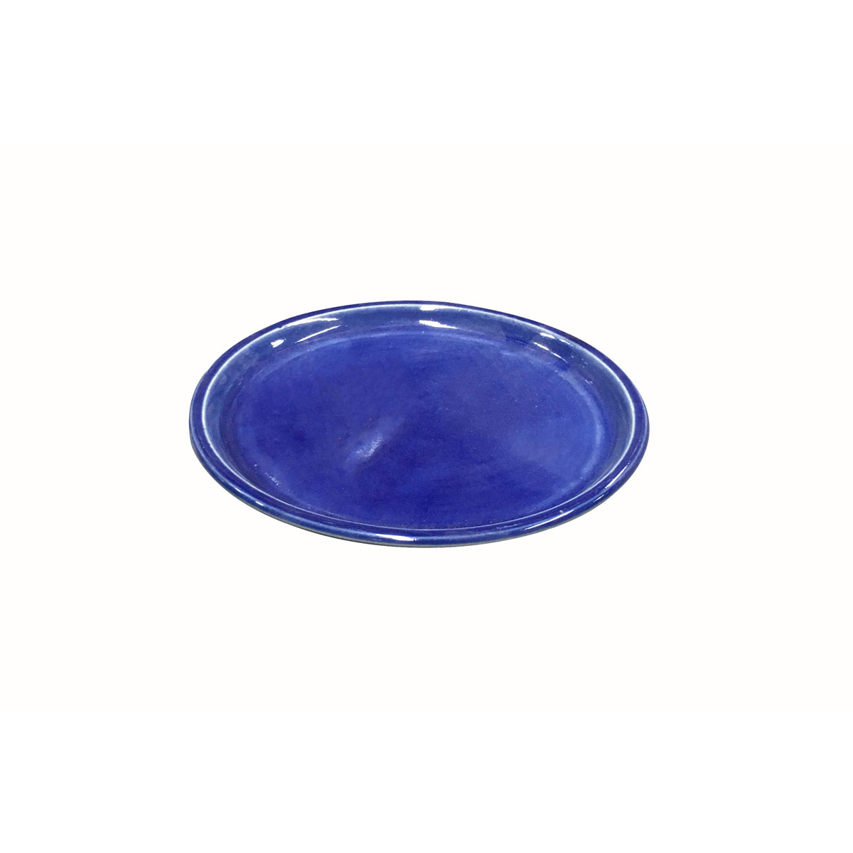 Haveson Untersetzer Bern blau glasiert Durchmesser 20 x 2,5 cm