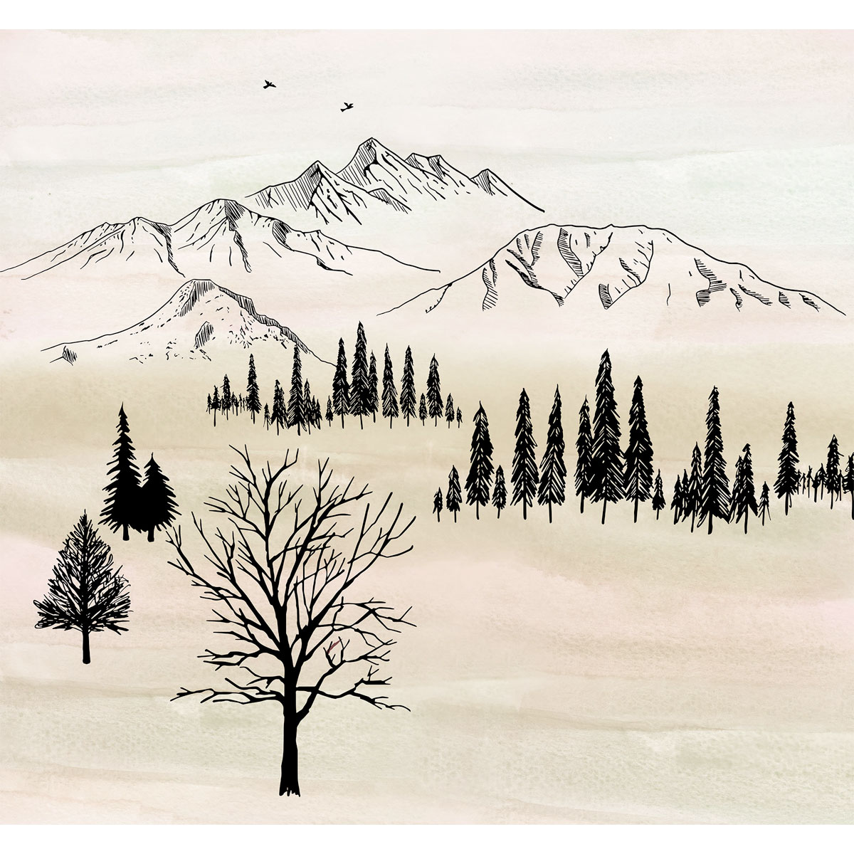 Komar  Vlies Fototapete Backcountry 300x280 cm Bild 2