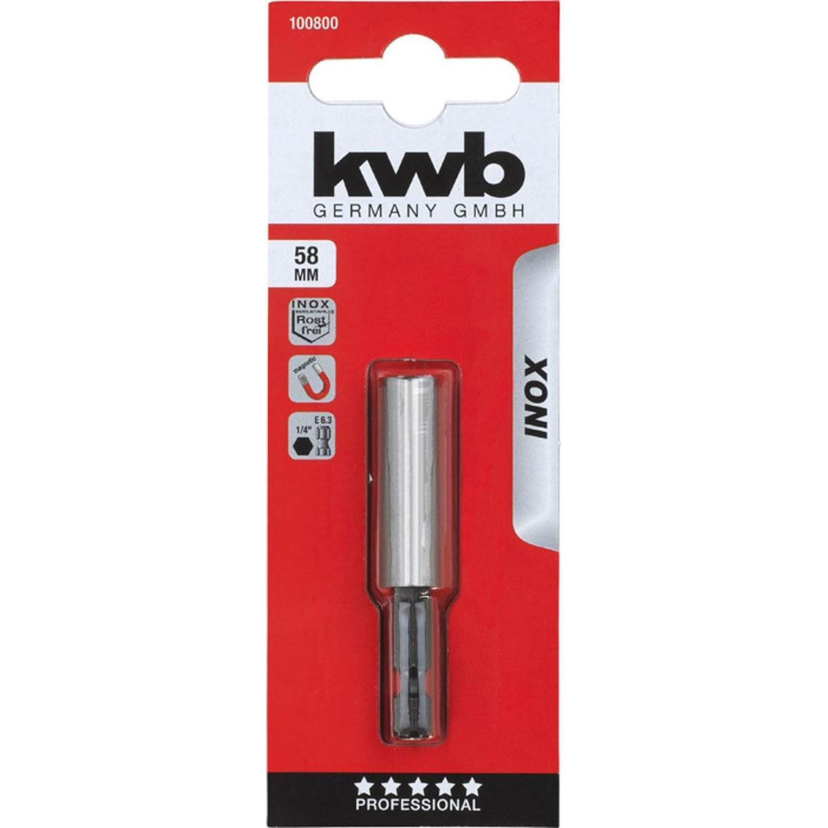 kwb  Bithalter Inox Edelstahlhülse Bild 2