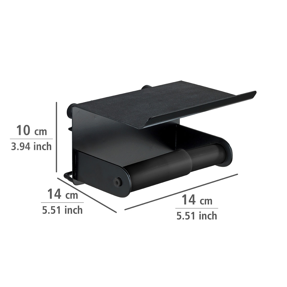 Wenko Toilettenpapierhalter Classic Plus schwarz Bild 5