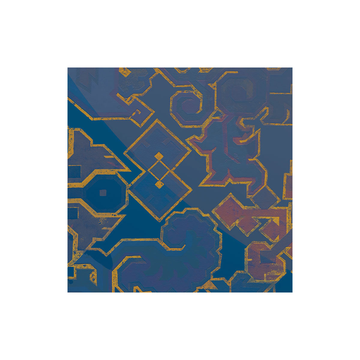 Komar  Selbstklebende Vlies Fototapete rund Ornament Durchmesser 125 cm Bild 5