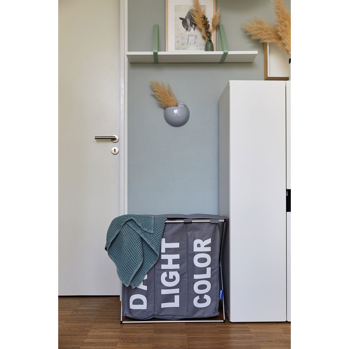 Wenko  Wäschesammler Trio Top Grau Wäschekorb 118 l Bild 8