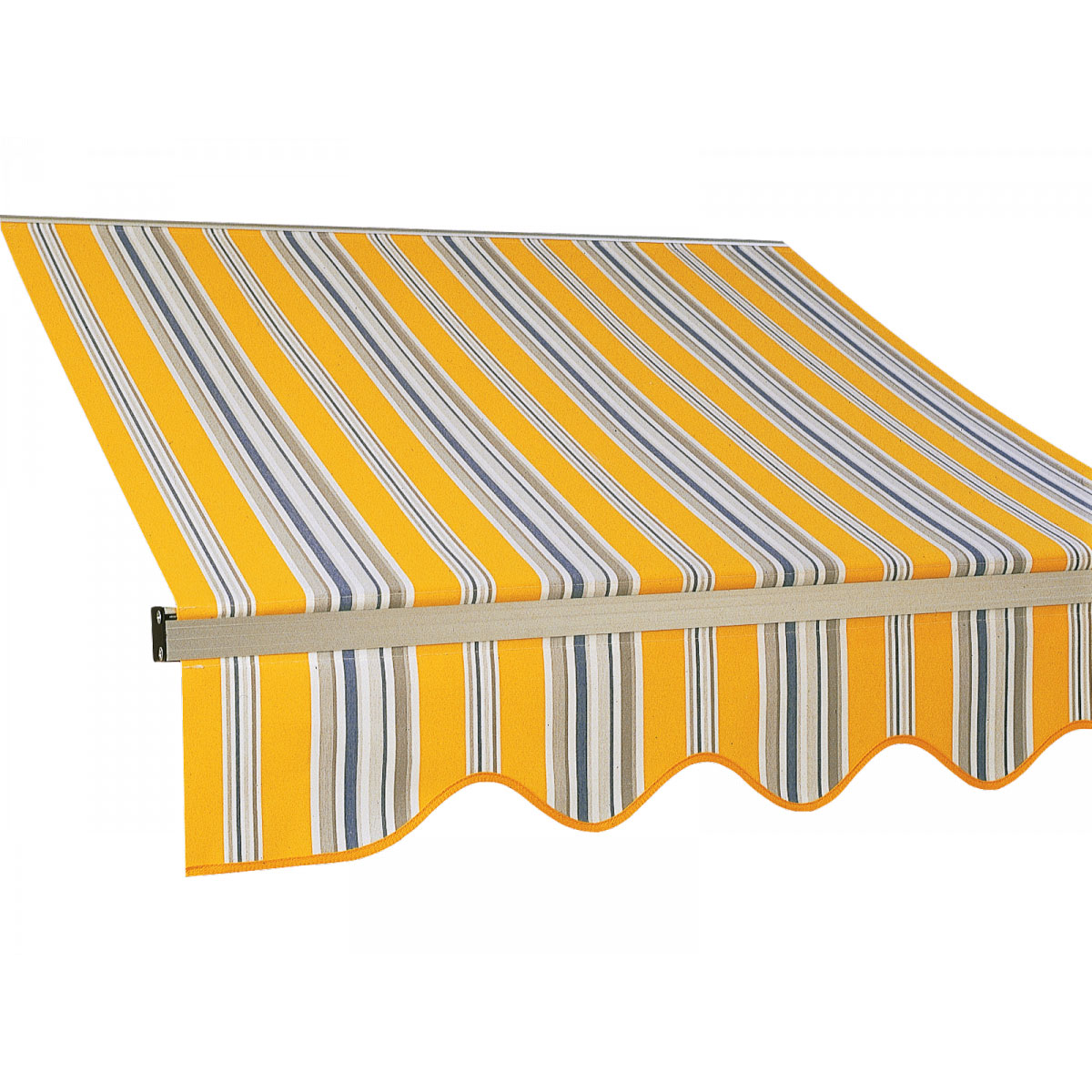 Wismar Gelenkarm-Markise Links Ausfall 350 cm Breite 500 cm