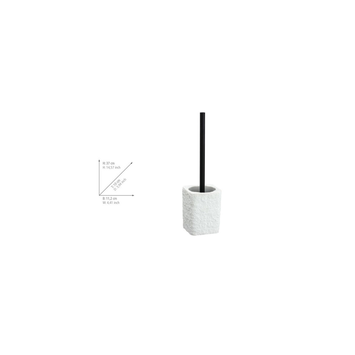 Wenko  WC-Garnitur Villata Weiß WC-Bürstenhalter Bild 3