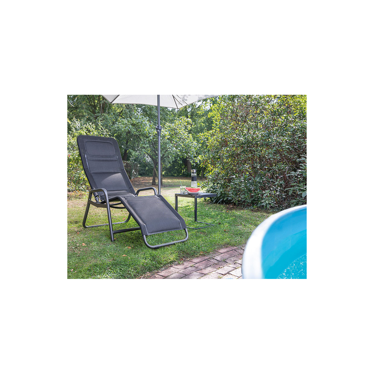 Kippliege Fano 1-fach verstellbar anthrazit/schwarz Bild 8