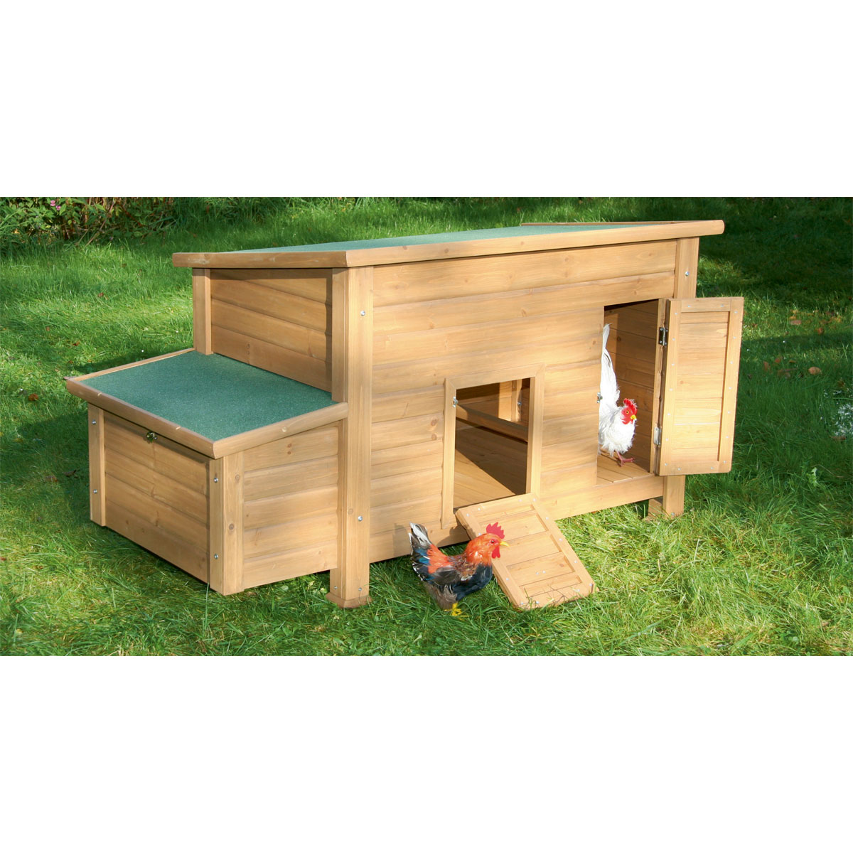 Hühnerstall Florentina 146 x 80 x 74 cm braun Bild 9