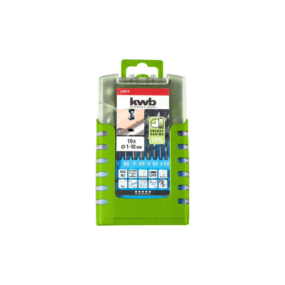 kwb  Metallbohrer Hi-Nox M2 19 teilig Bild 4