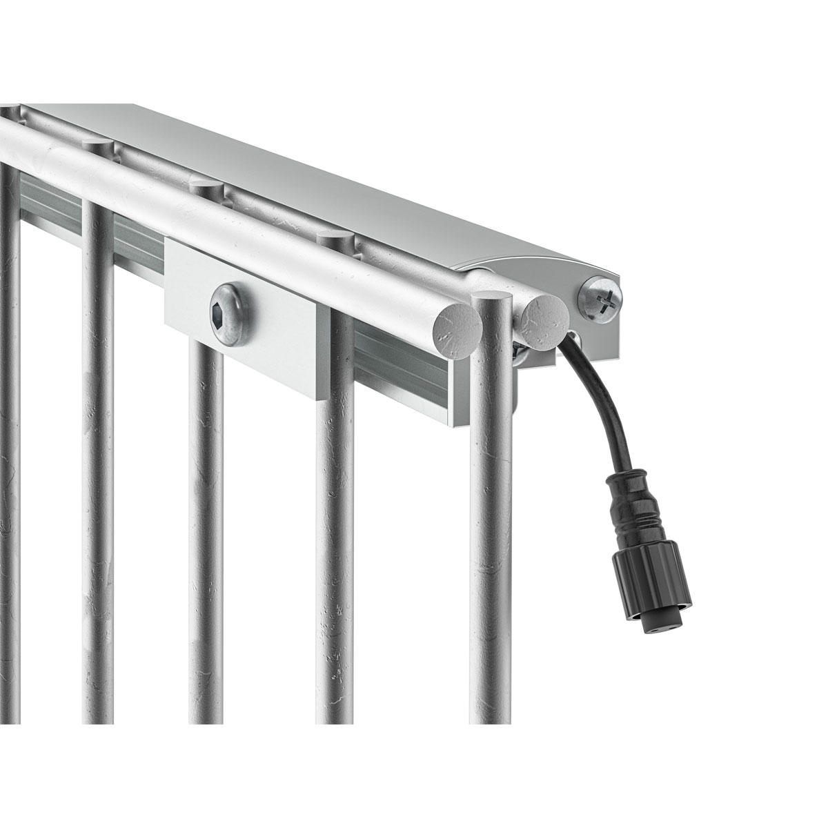 LyghtUp LED-Leuchtleiste fur Doppelstabmatten 196 cm silber Bild 4