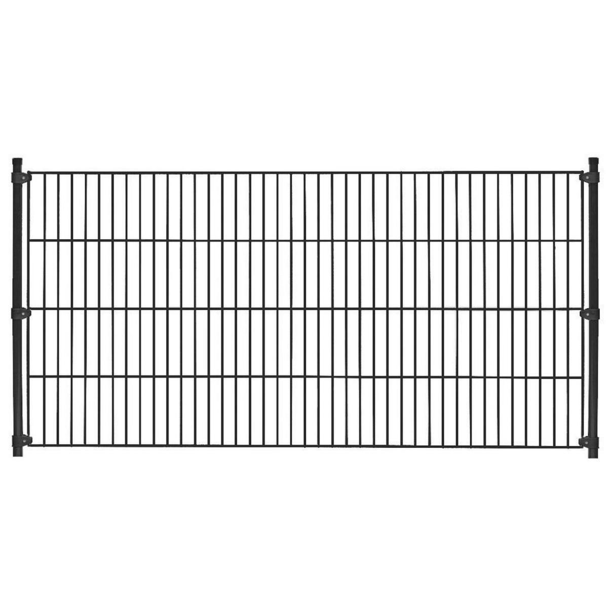 Durabil Einstab-Gittermatte anthrazit 200 x 100 cm