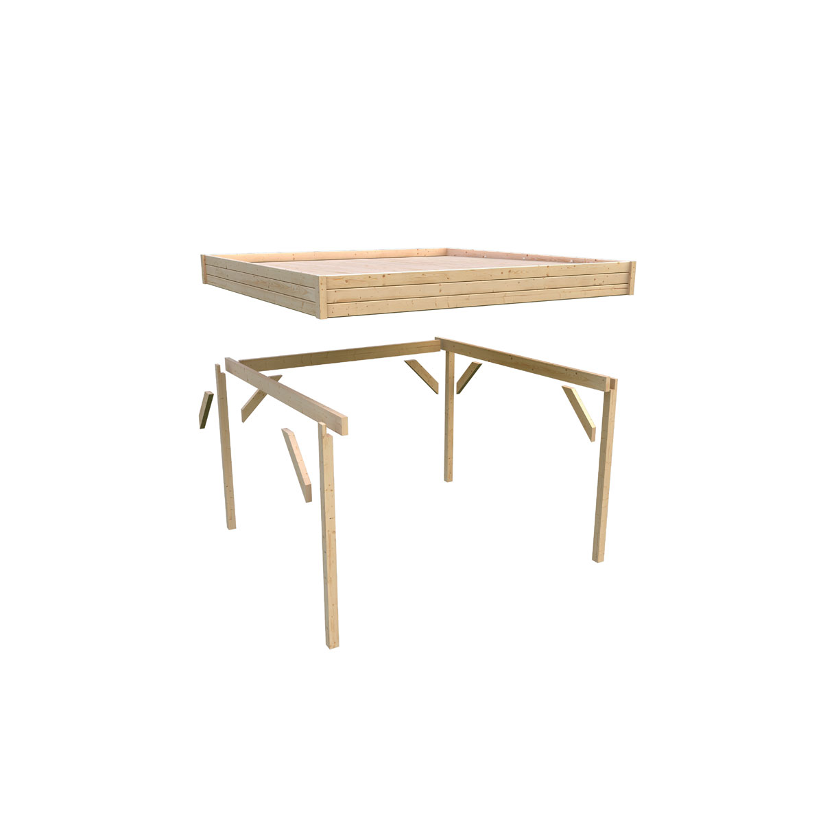 Karibu Cubus Pavillon naturbelassen Bild 9