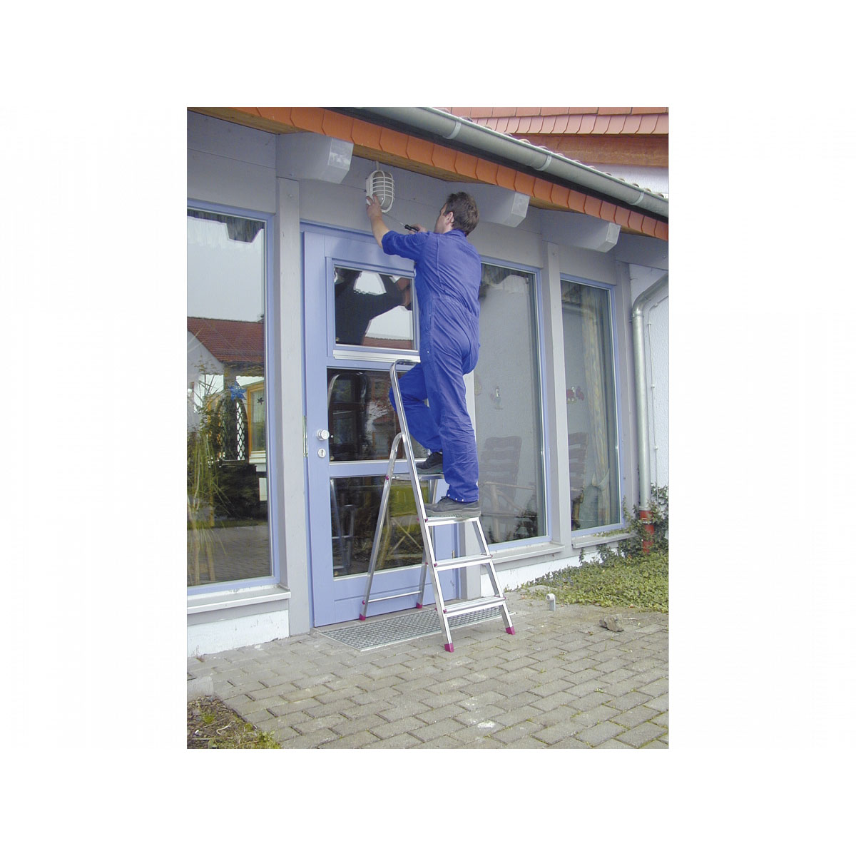 Krause Alu-Haushaltsleiter 4-stufig Bild 2