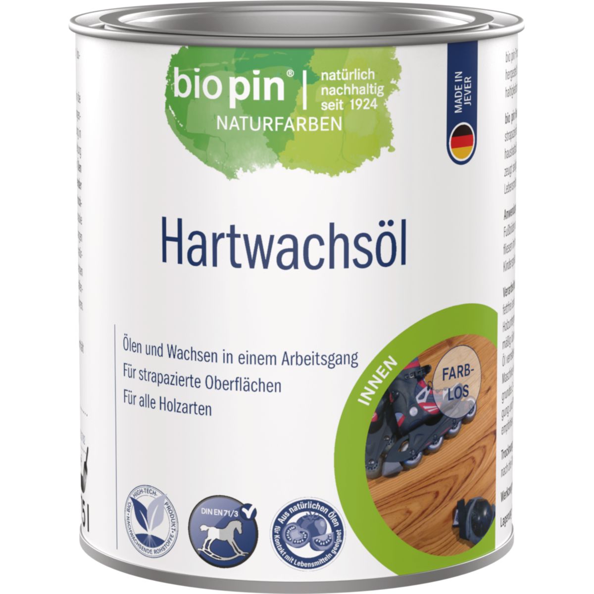 Biopin Hartwachsöl Farblos 0,750 l