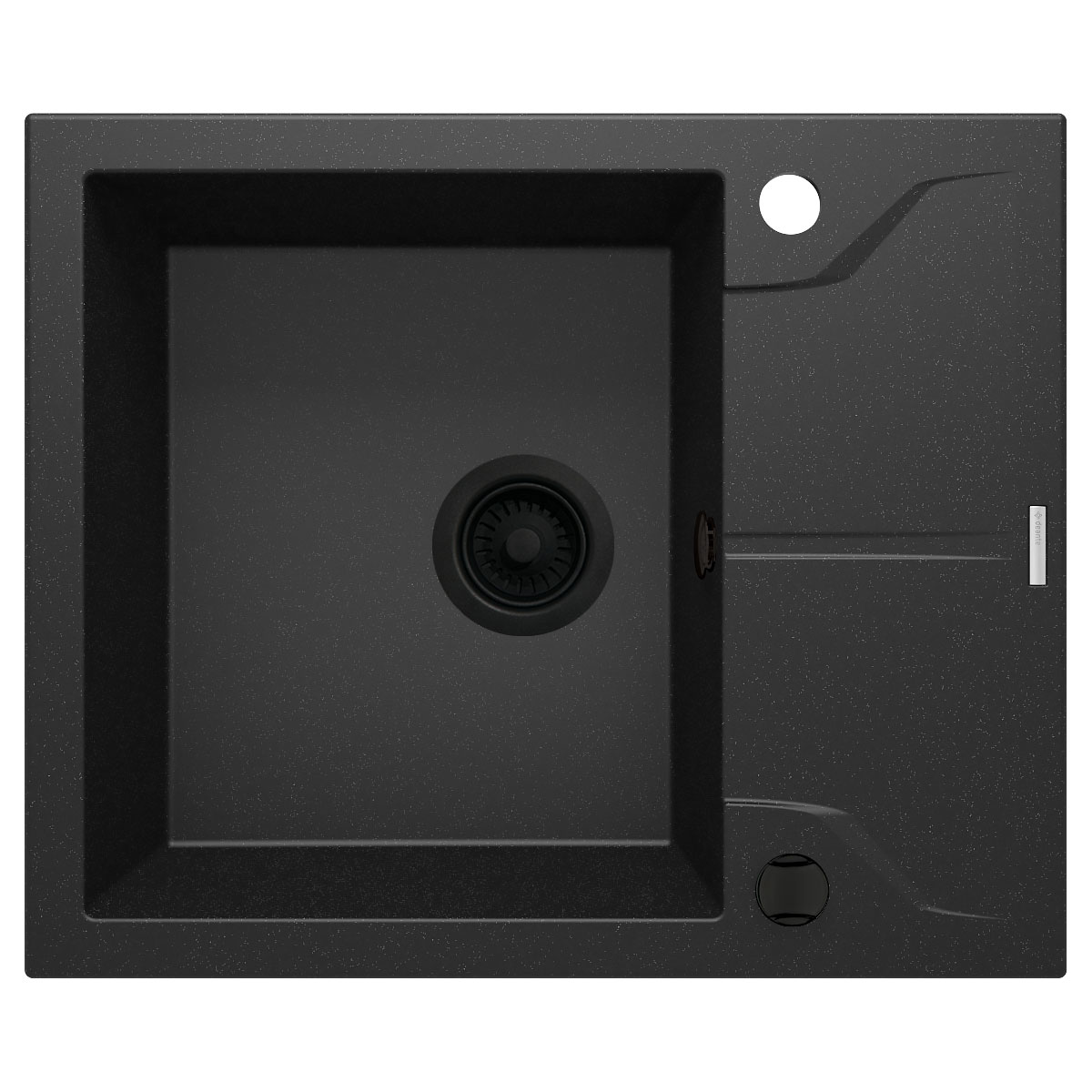 deante  1 Becken Granitspüle ANDANTE mit kurzer Abtropffläch graphit metallic