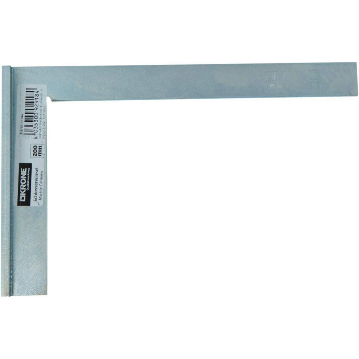 Krone Schlosserwinkel mit Anschlag 300 x 180 mm