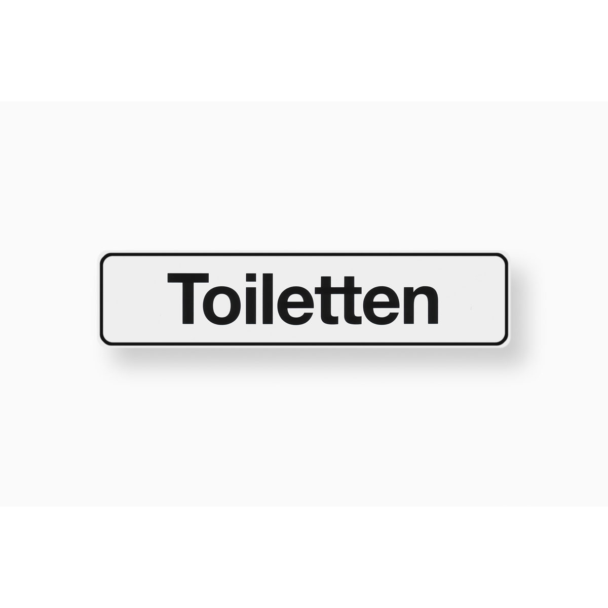 Metafranc Hinweisschild Toiletten Kunststoff weiß