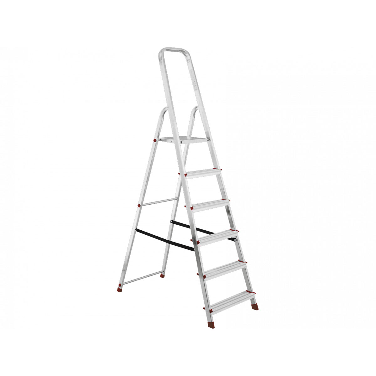 Krause Alu-Haushaltsleiter 6stufig Bild 1