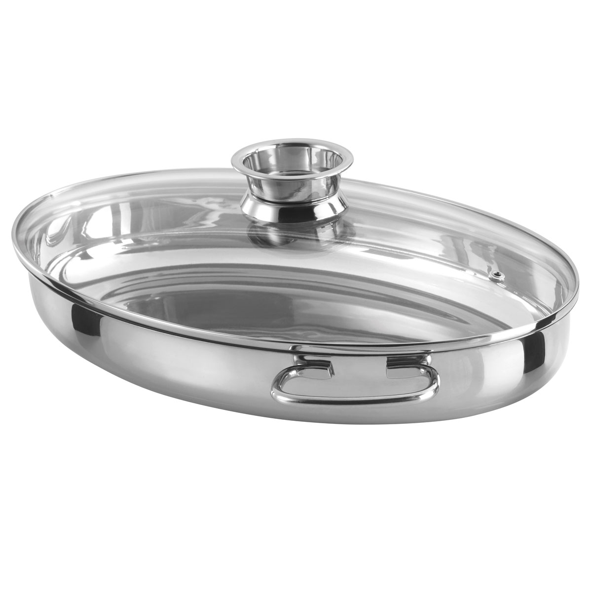 GSW Edelstahl Multibräter oval 38cm, 3 in 1 Bild 5