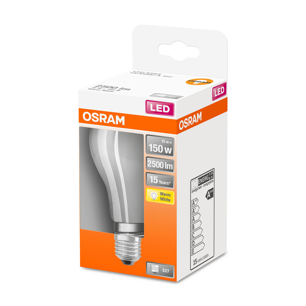 Osram LED-Glühlampe E27 150W warmweiß matt Bild 2