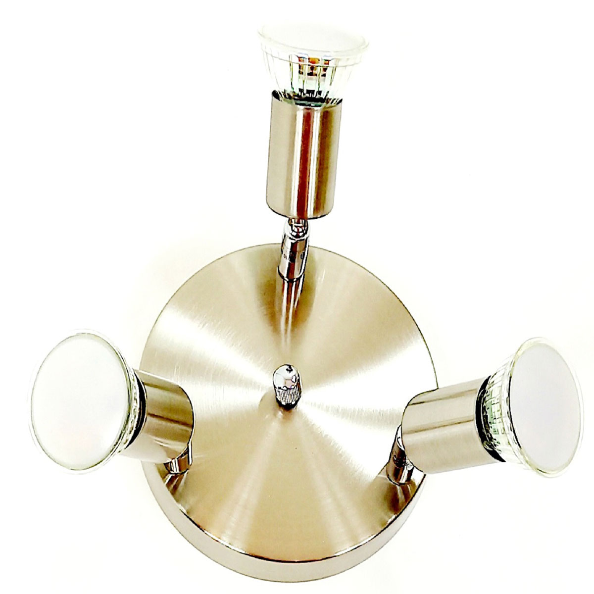 Eglo LED-Spotrondell Mini 3-flammig Durchmesser 14,5 x 7,5 cm nickel-matt Bild 2