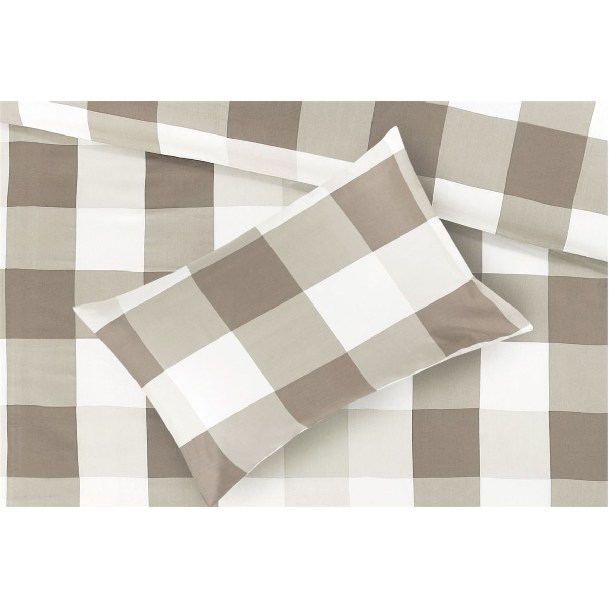 Bettwäsche Nevada 125-FR Taupe 140cm x 225cm / 65cm x 65cm Bild 5