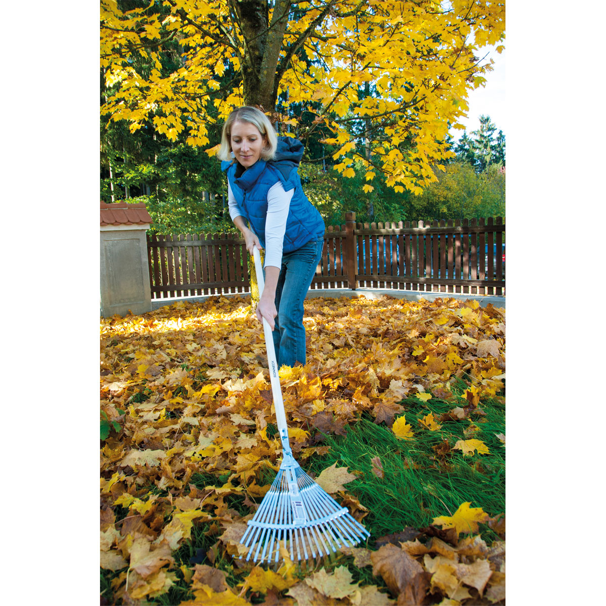 Laubrechen Premium flache Zinken Edelstahl Bild 2