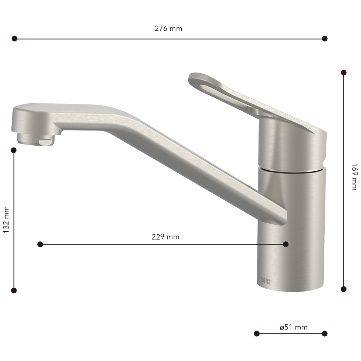 Lenz  Küchenarmatur MILA Edelstahloptik Bild 4