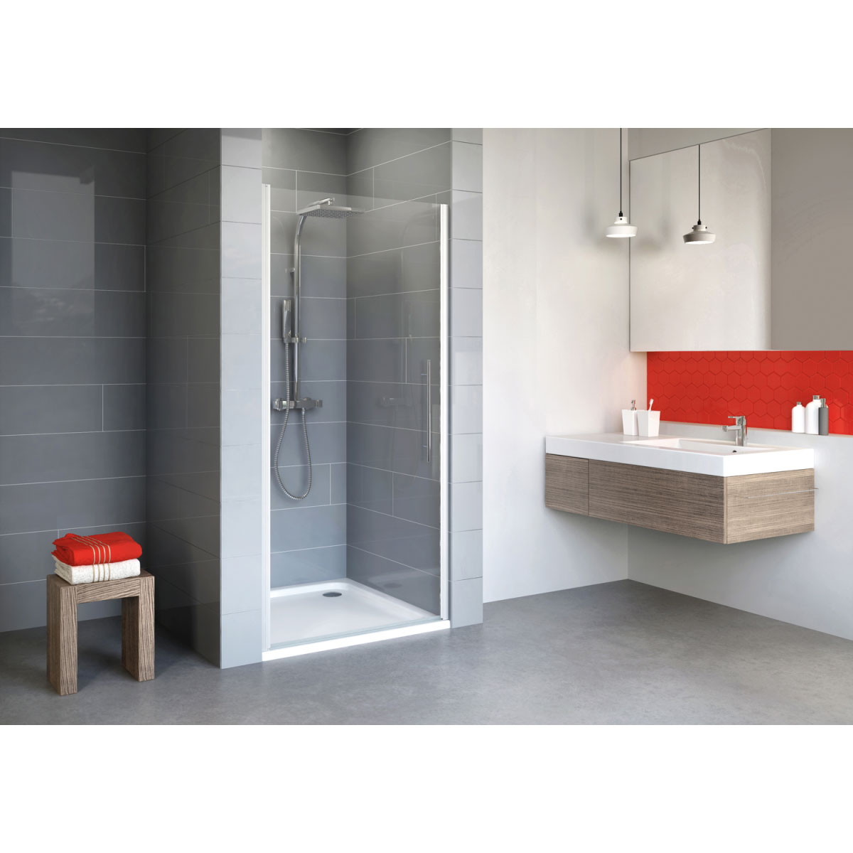 Schulte Drehtür Alexa Style 2.0 Nische 192 x 80 cm Bild 1