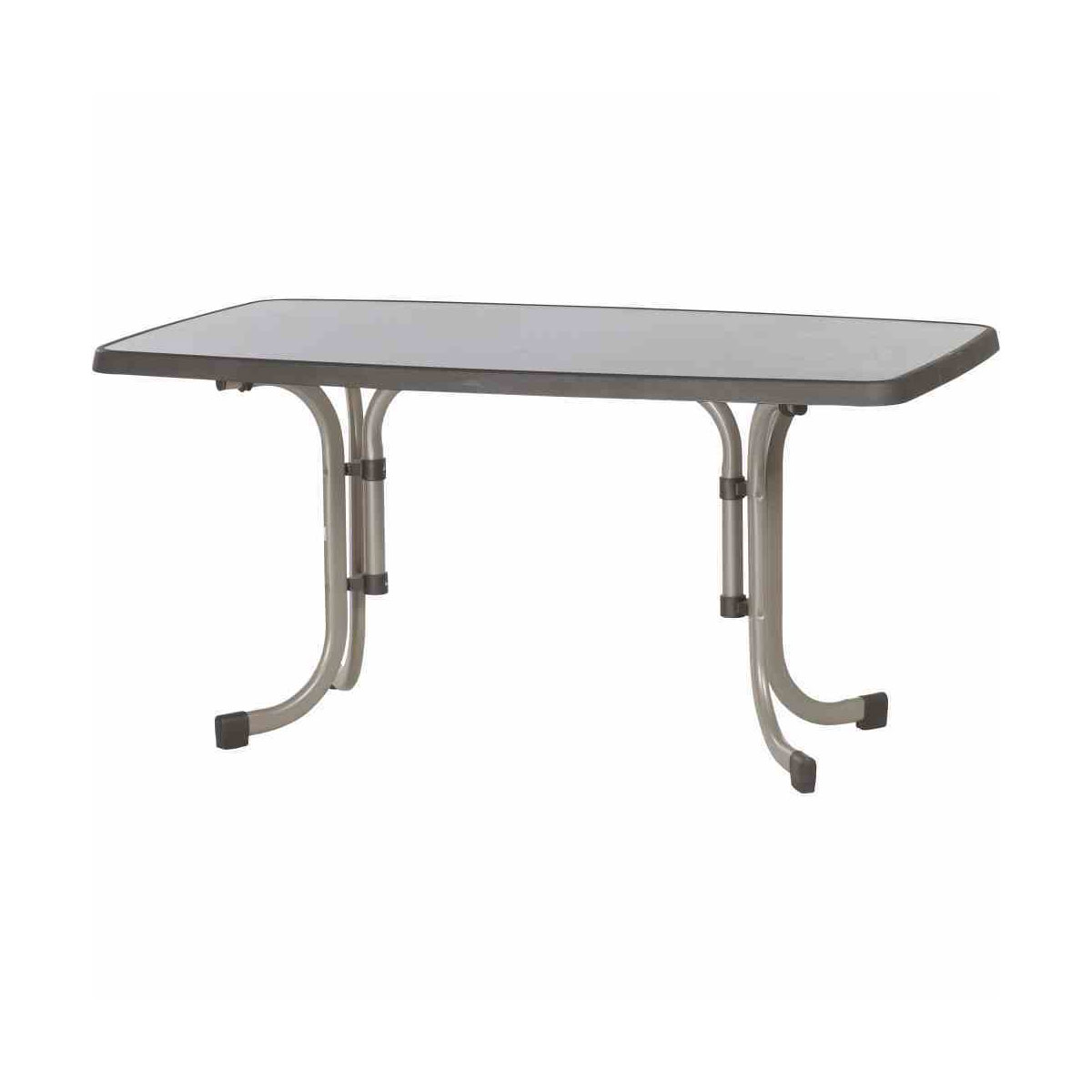 SIEGER Boulevardtisch 253 150 x 90 x 72 cm höhenverstellbar champagner/mocca Bild 1