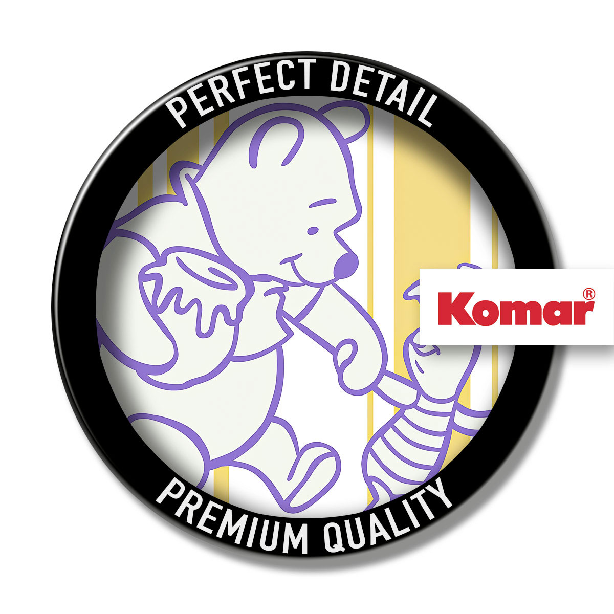 Komar  Selbstklebende Vlies Fototapete rund Winnie the Pooh Sharing Durchmesser 125 cm Bild 4