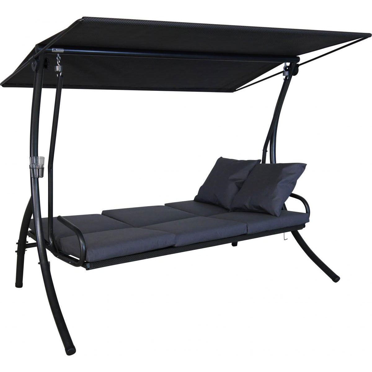 Angerer Freizeitmöbel GmbH Hollywoodschaukel 3-Sitzer Elegance Sun anthrazit  Bild 2