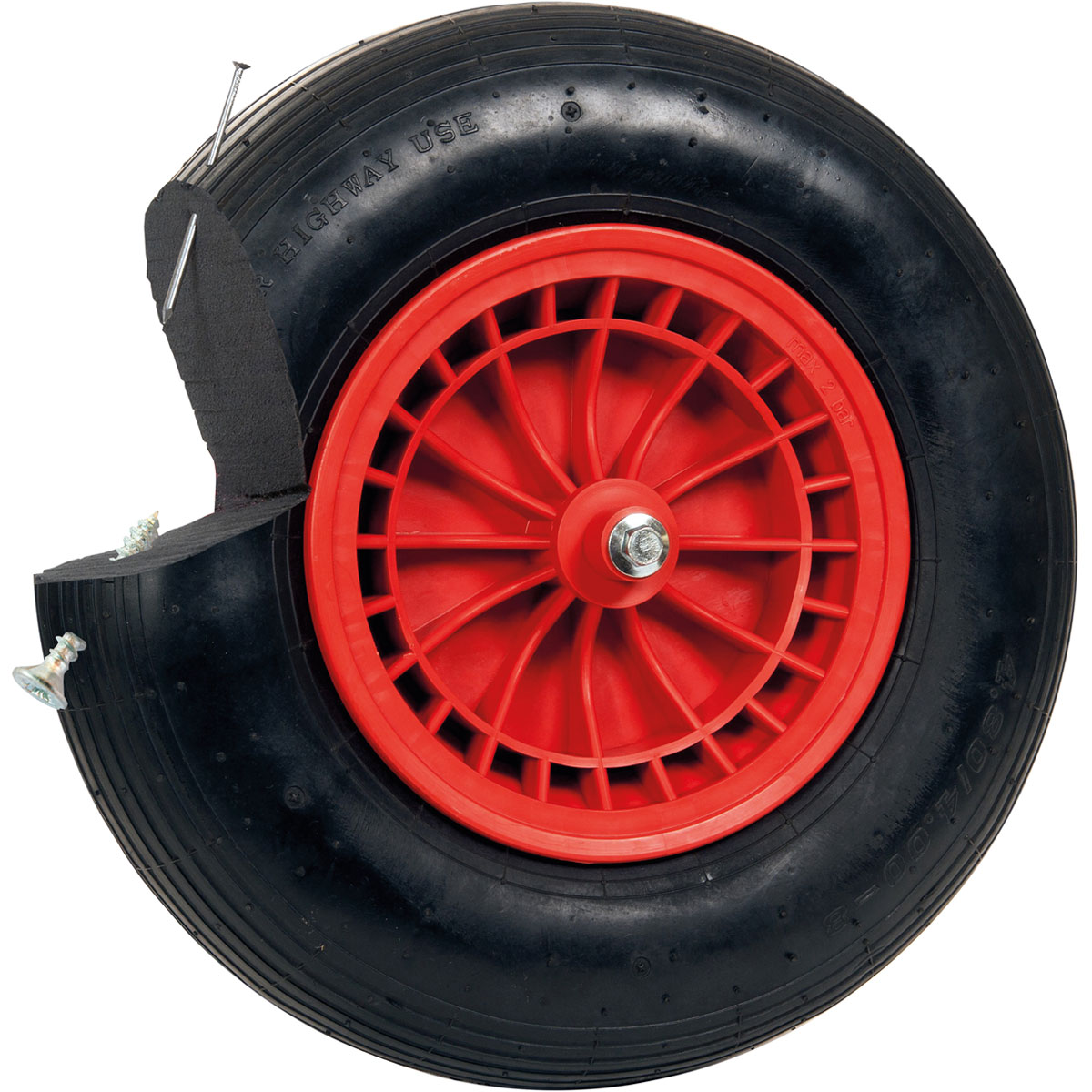 PU-Ersatzrad für Schubkarre Bild 2