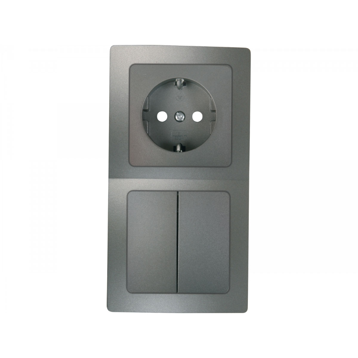 Unitec Abdeckrahmen Monaco 2-fach platin Bild 2