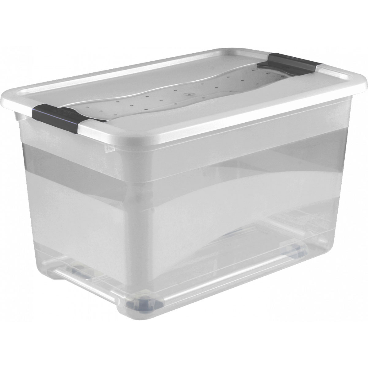 keeeper Kristallbox mit Deckel und Rollen 52 L