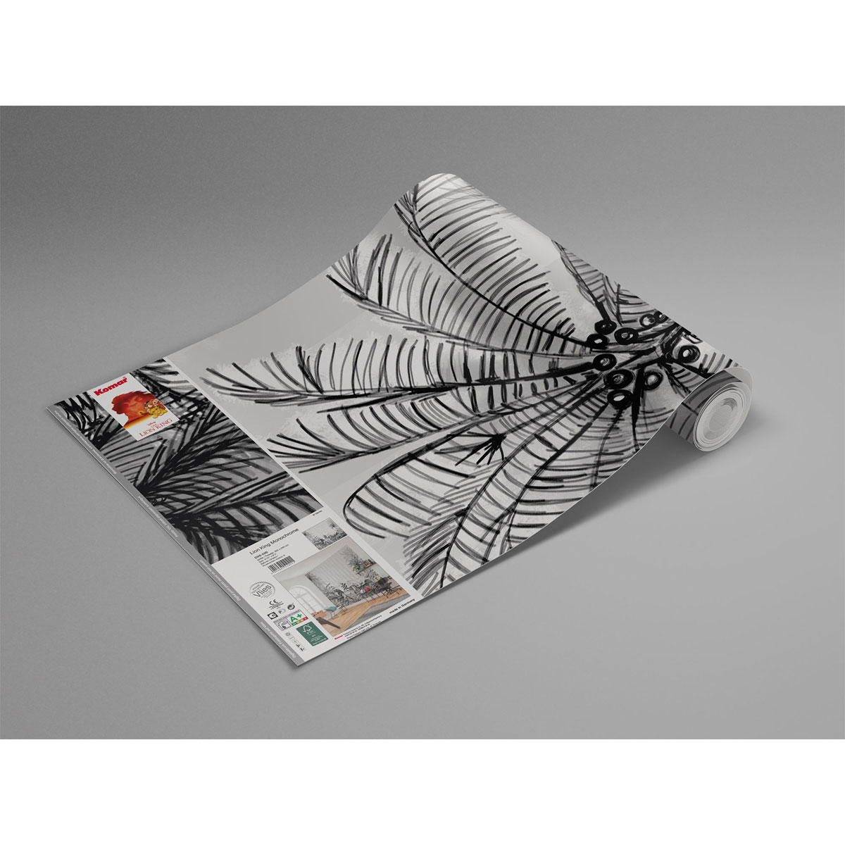 Komar  Vlies Fototapete Lion King Monochrome 300x280 cm Bild 3