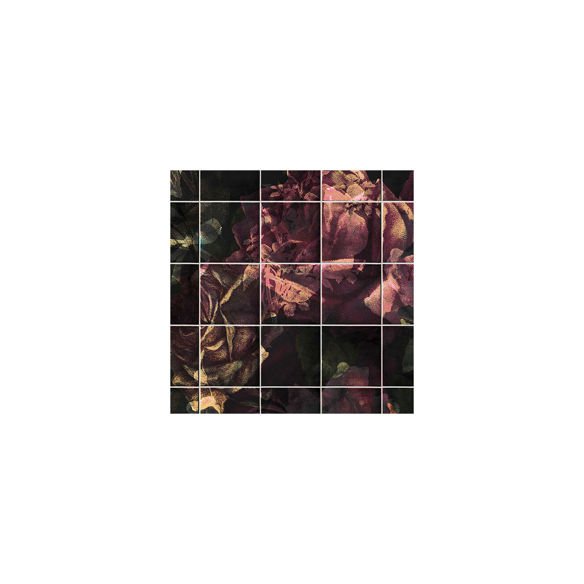 Komar  Vlies Fototapete Tiles Flowers 400x280 cm Bild 4