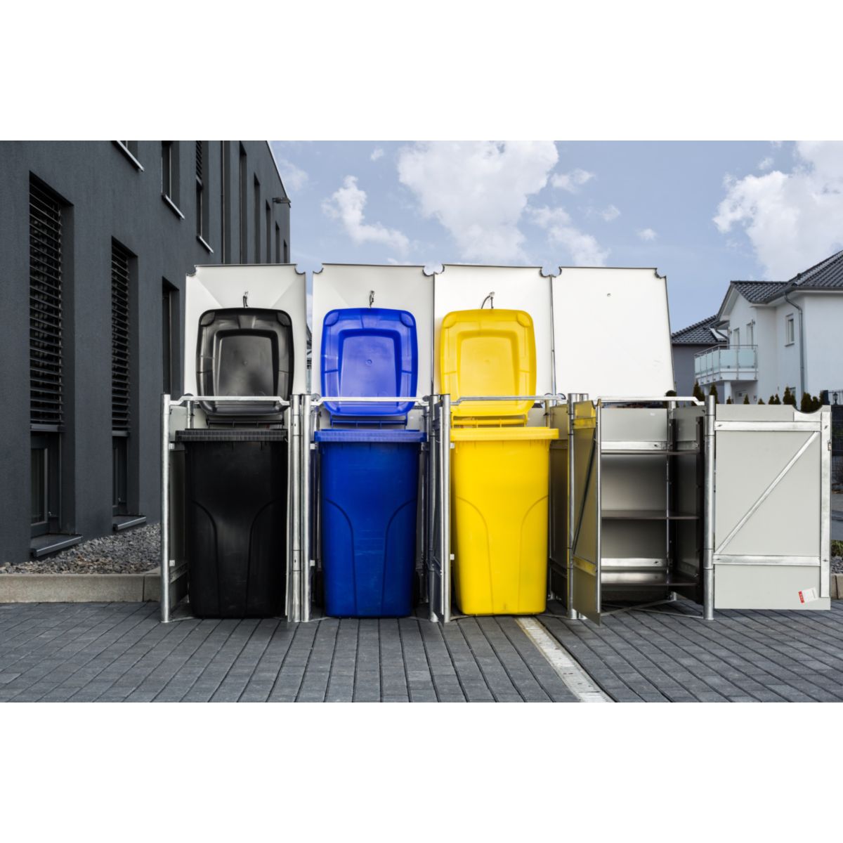 Mülltonnenbox Hide 4x 240 L 81x279x115 cm Bild 5