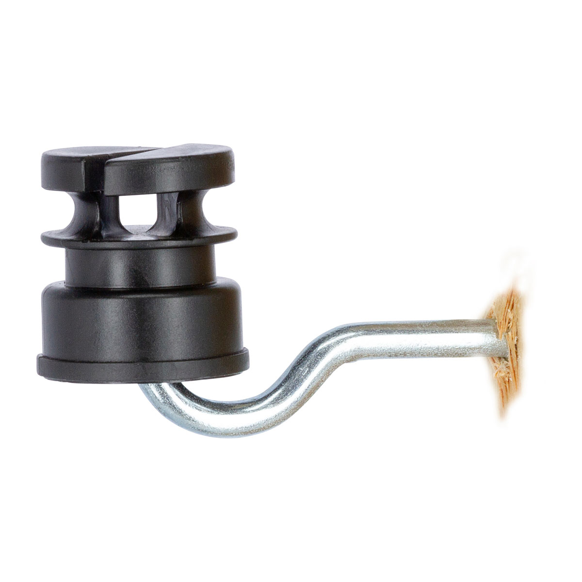 Schlitzisolator Durchmesser 5,3 mm schwarz Bild 1